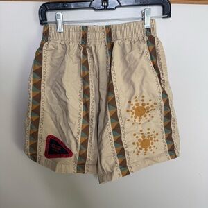 Cactus Jack by Travis Scott cream starburst shorts small